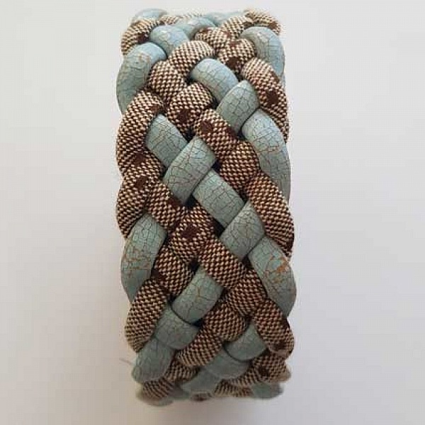 0.75 m&egrave;tre cuir tress&eacute; n&deg;30 35 mm