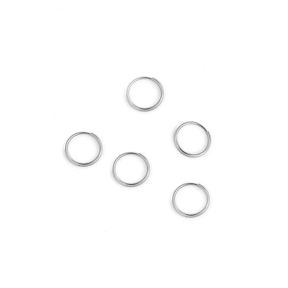10 doble koblingsringer 08 mm rustfritt