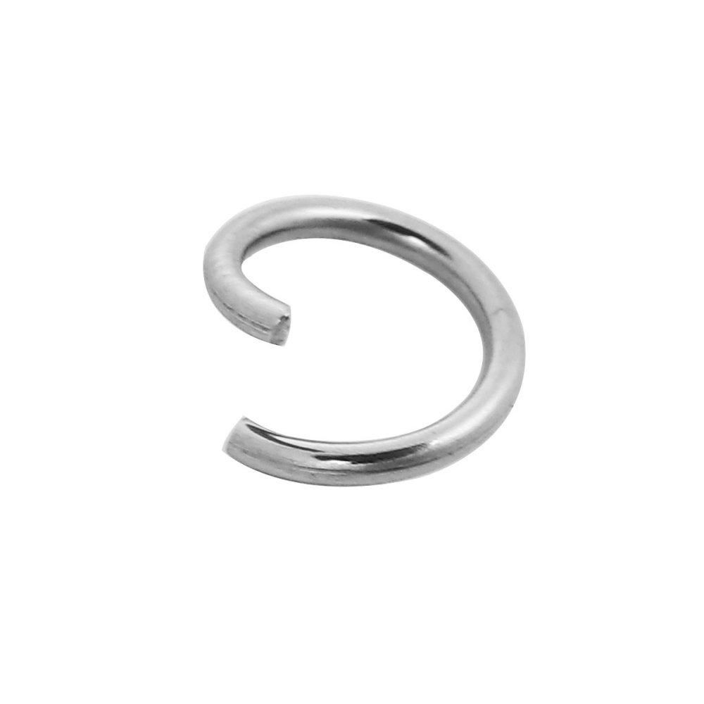 10 åpne koblingsringer 07 mm rustfritt