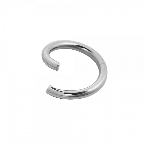 10 &aring;pne koblingsringer 07 mm rustfritt