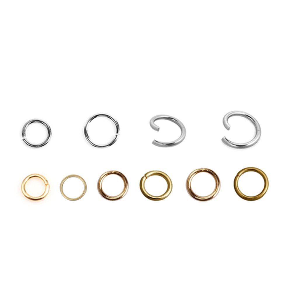 10 Åpne koblingsringer 08 mm rustfritt