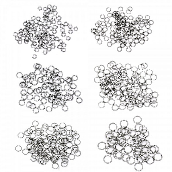 10 Anneaux de jonction ouvert 05 mm Inoxydable 01-02