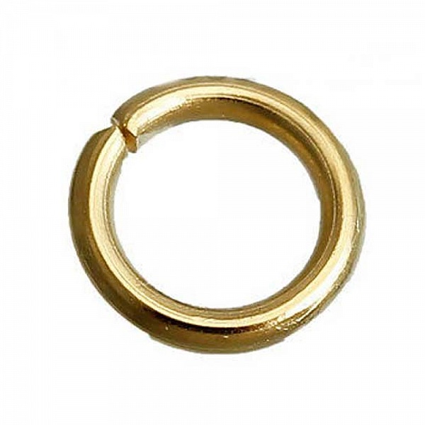 10 Anneaux de jonction ouvert 05 mm Inoxydable dor&eacute; N&deg;03