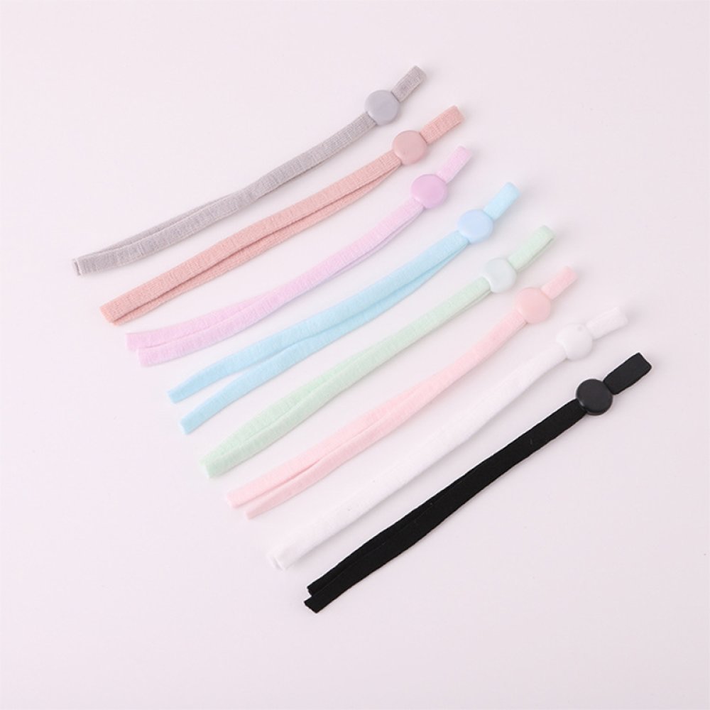10 rosa elastiske ledningsbånd med justerbar spenne for maske ...