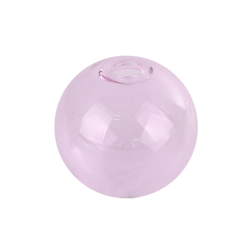 10 glasskuler 12mm runde rosa til å fylle