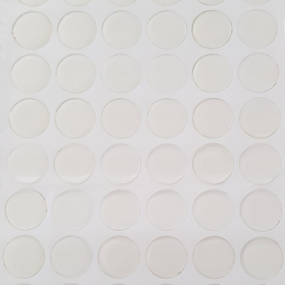 10 selvklebende Resin Cabochons 25 mm Transparent