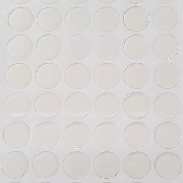 10 selvklebende Resin Cabochons 25 mm Transparent