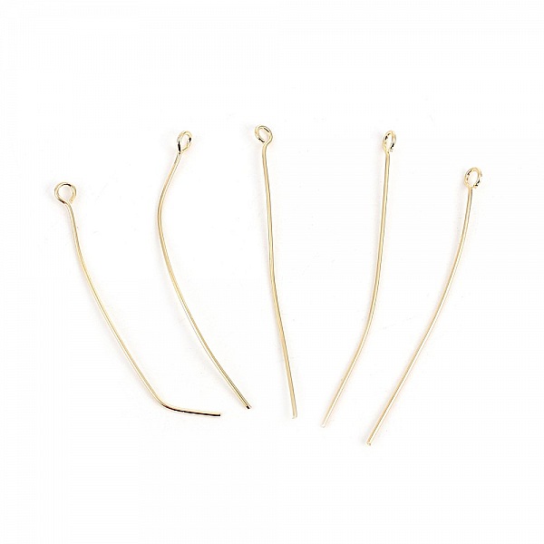 10 spiker 50 mm &oslash;yebolt 18K gullbelagt