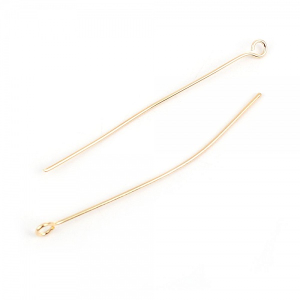 10 spiker 50 mm &oslash;yebolt 18K gullbelagt