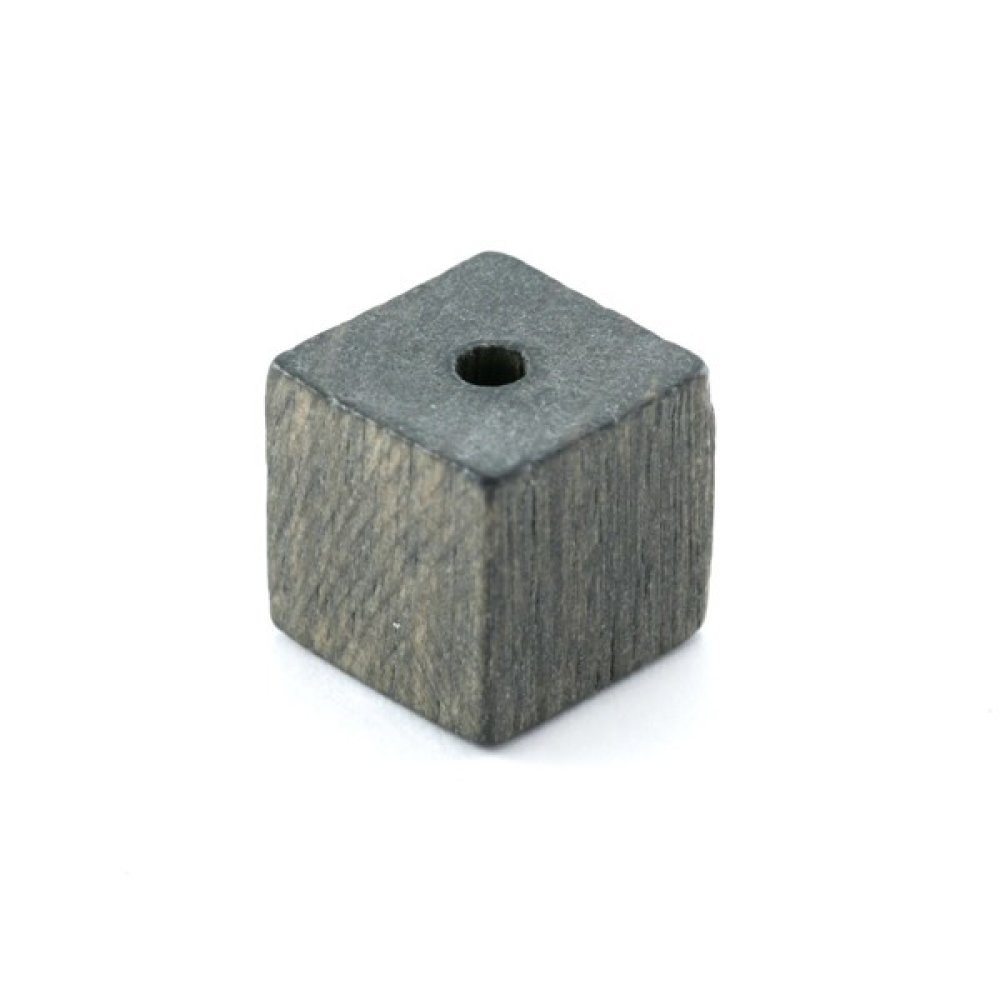 10 treperler terning / firkant 10 mm mørk grå
