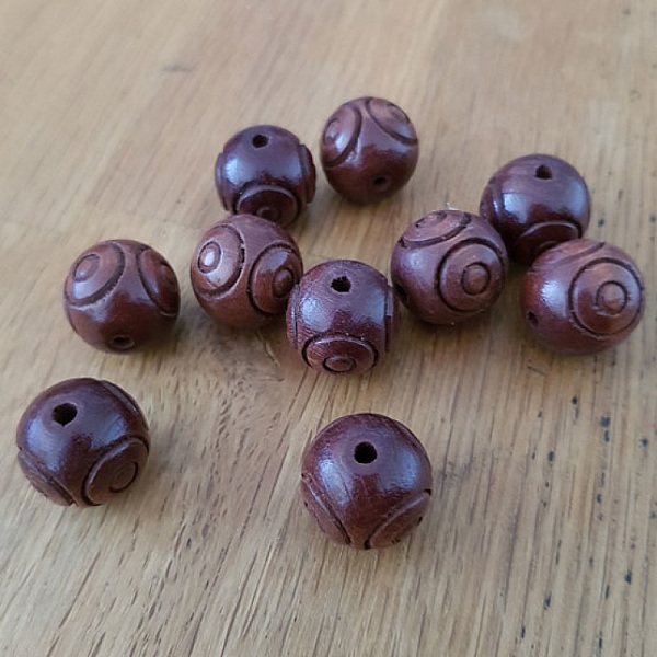 10 runde perler 18/18 mm N&deg;01