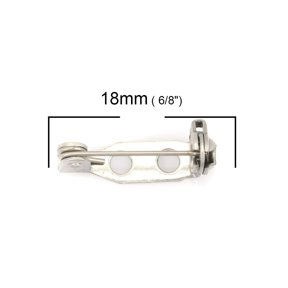 10 Spindelstøtter 18mm rustfritt stål N°01