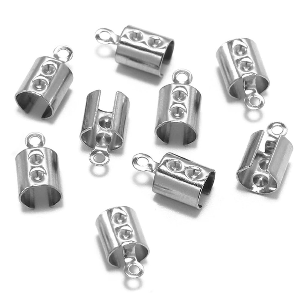 10 knuse-, klype-, bøye- og limspisser i rustfritt stål 4 mm x 10 mm