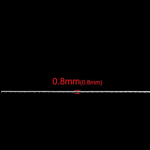 10 meter s&oslash;lvmetallkjede for &aring; lage halskjeder, armb&aring;nd og gj&oslash;r-det-selv-halskjeder.