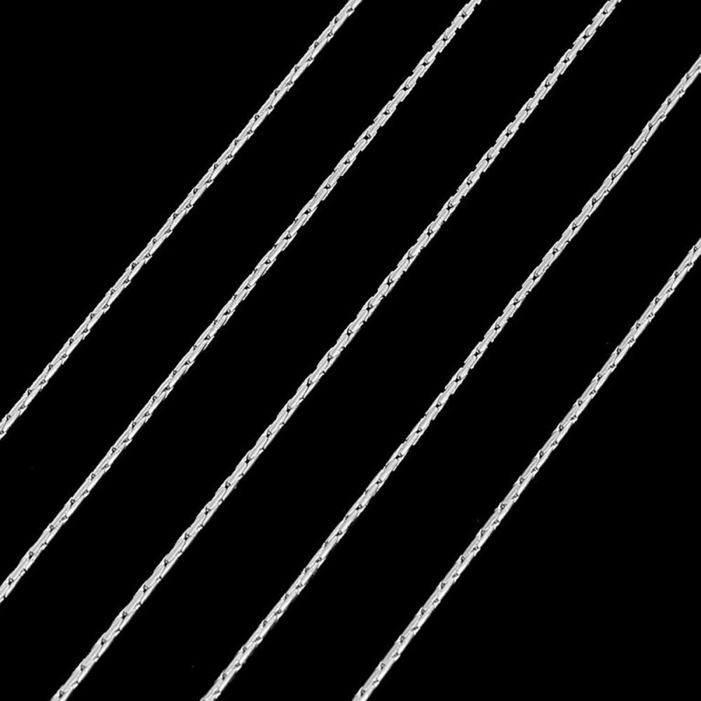 10 meter sølvmetallkjede for å lage halskjeder, armbånd og gjør-det-selv-halskjeder.