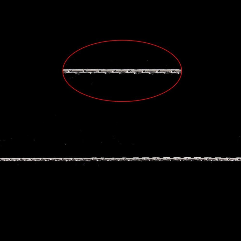 10 meter sølvmetallkjede for å lage halskjeder, armbånd og gjør-det-selv-halskjeder.