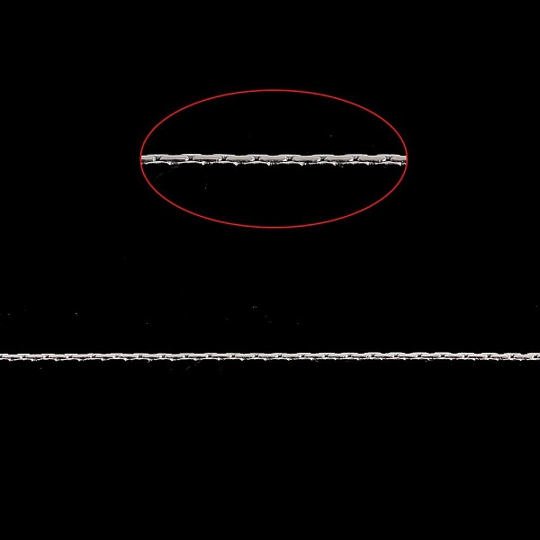 10 meter s&oslash;lvmetallkjede for &aring; lage halskjeder, armb&aring;nd og gj&oslash;r-det-selv-halskjeder.