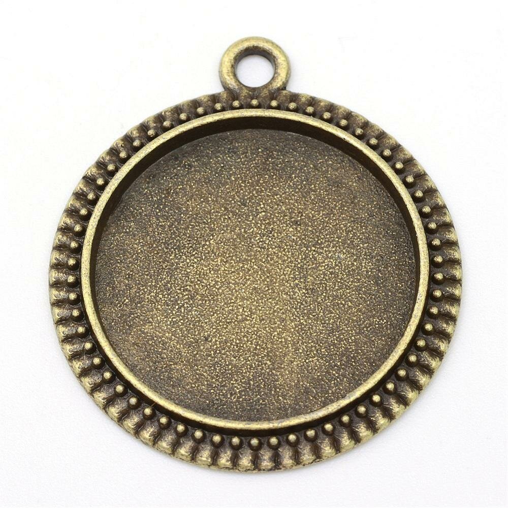 10 x 20mm Bronse cabochonholdere, cabochon anheng 34AB