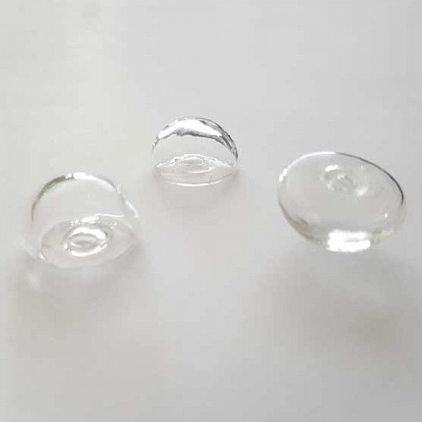 1 Boule en verre Demi Boule 17 mm &agrave; remplir