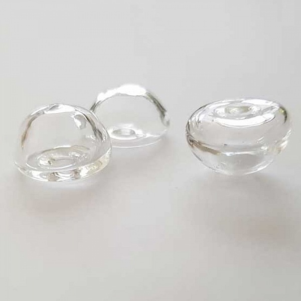 1 Boule en verre Demi Boule 27 mm &agrave; remplir