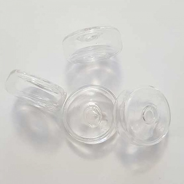 1 Boule en verre Plate 22 mm &agrave; remplir