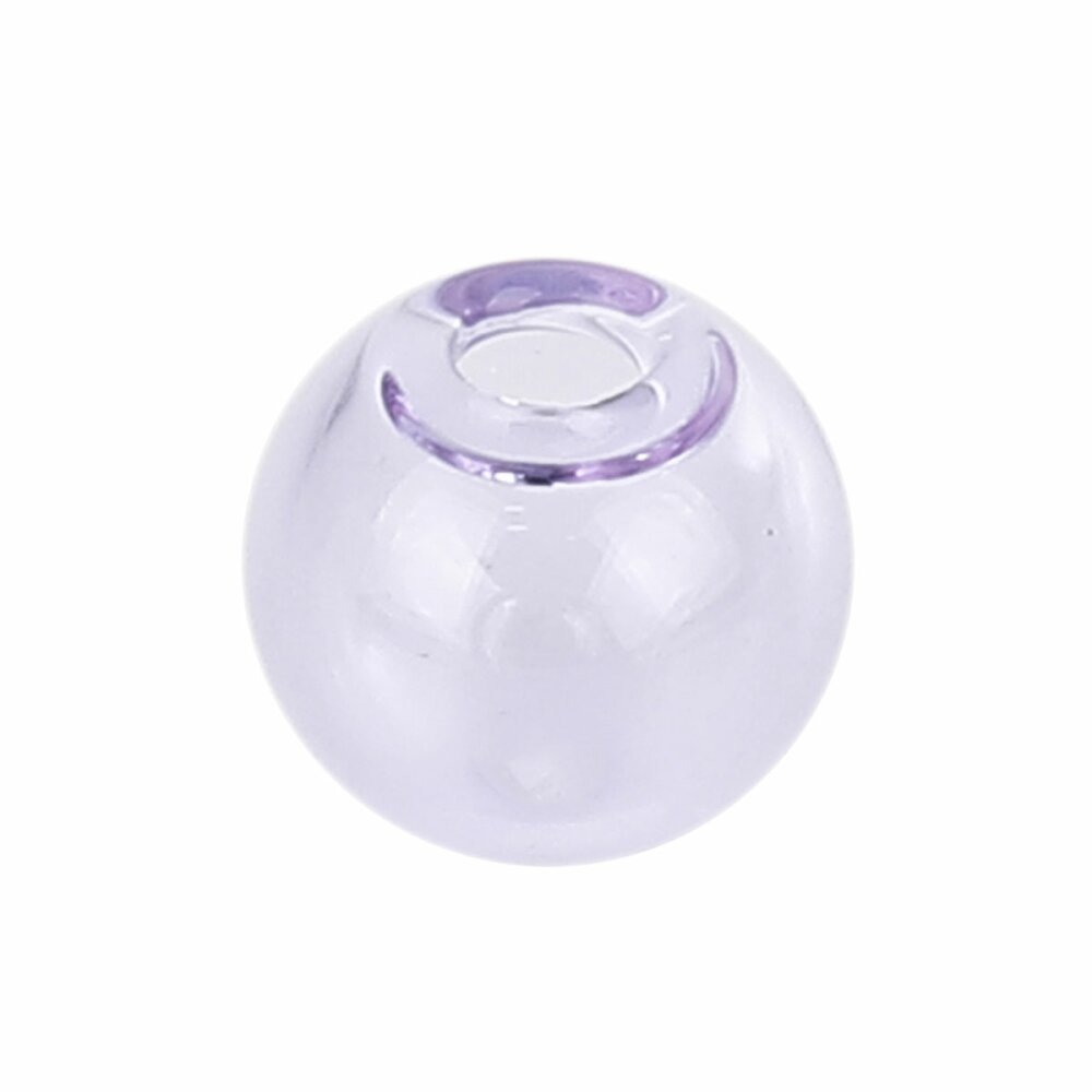 1 rund glasskule for å fylle 16mm Lilla