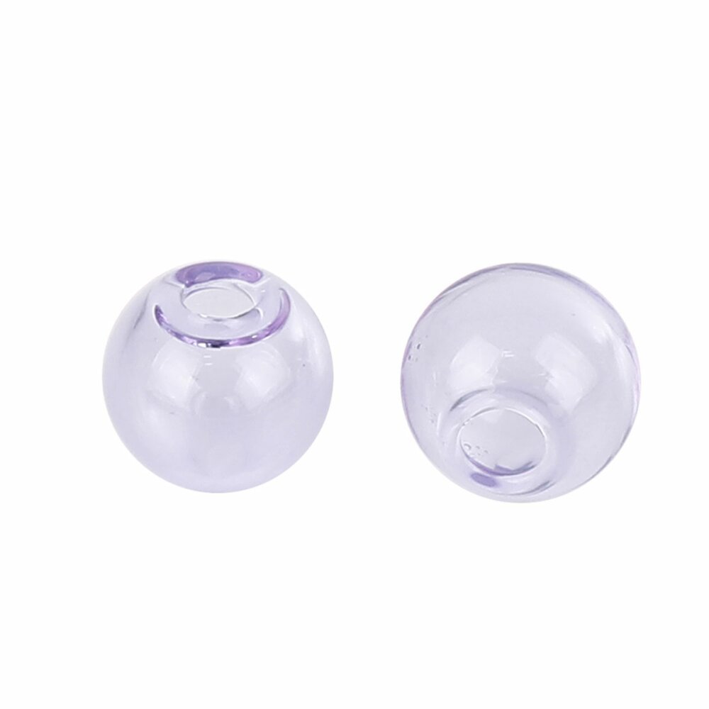 1 rund glasskule for å fylle 16mm Lilla
