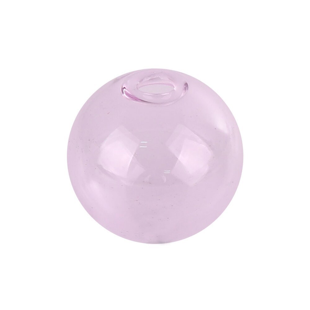1 x 20mm rund glasskule rosa for å fylle
