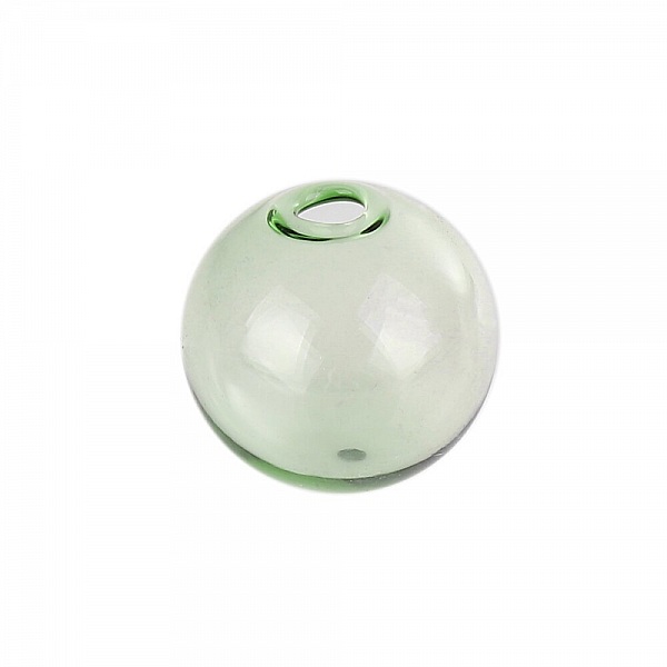 1 20 mm rund glasskule Gr&oslash;nn til fylling