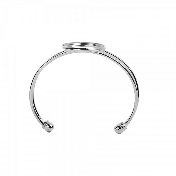 1 Cabochon st&oslash;tte armb&aring;nd + 1 glass cabochon 25 mm N&deg;01