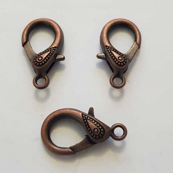 1 Fermoir Mousqueton 30 x 17 mm Fantaisie N&deg;01