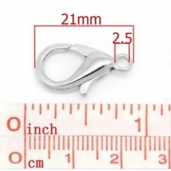 1 Karabinl&aring;s 21 x 12 mm S&oslash;lv C