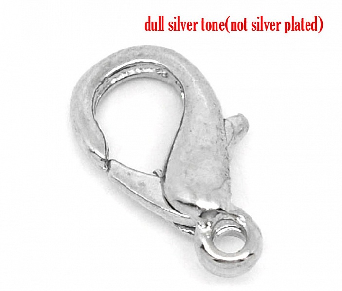 1 karabinkrokspenne 23 x 12 mm Aged Silver