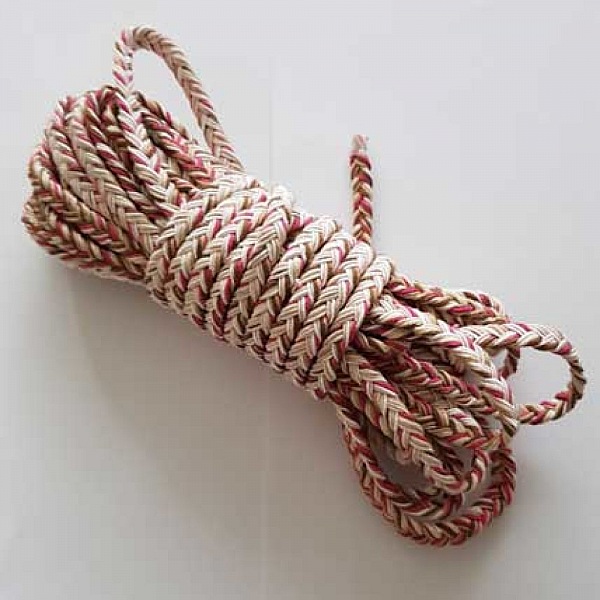 1 M&egrave;tre Lani&egrave;re cordon tress&eacute; 09 mm Multicolore N&deg;01