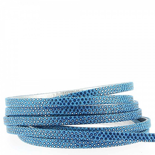 1 meter Lizard stropp Azure/Silver 05 mm