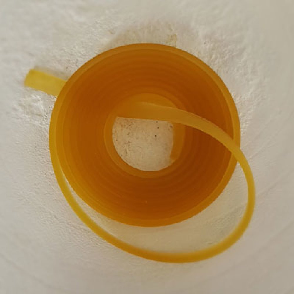 1 meter Pvc-flatkabel 5,8 x 1,9 mm mørk gul