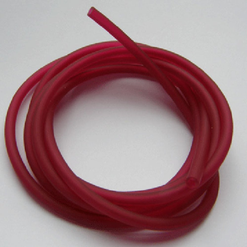 1 meter Pvc hul ledning 3 mm mørk fushia