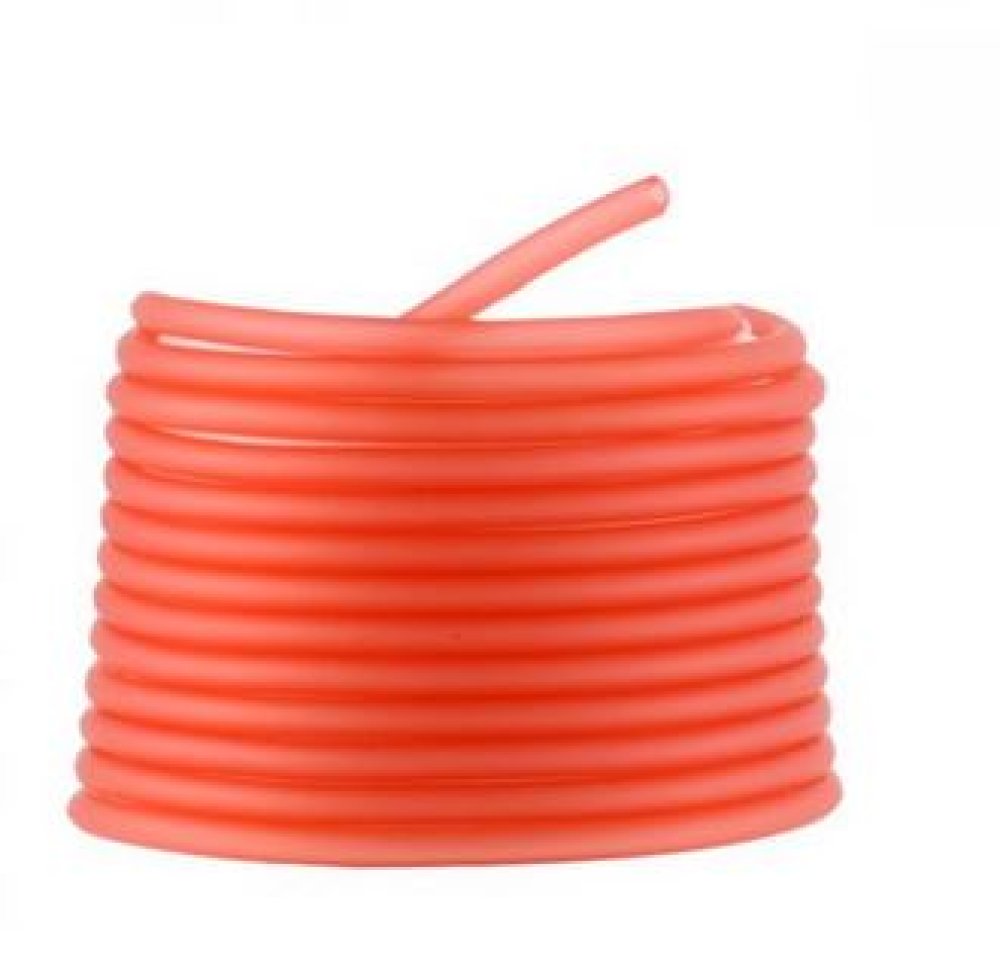 1 meter Pvc Hollow Cord 3 mm Lys rød