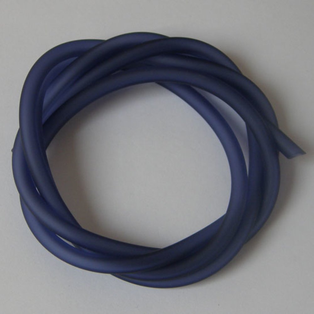 1 meter Pvc Hollow Cord 5 mm Blue Montana
