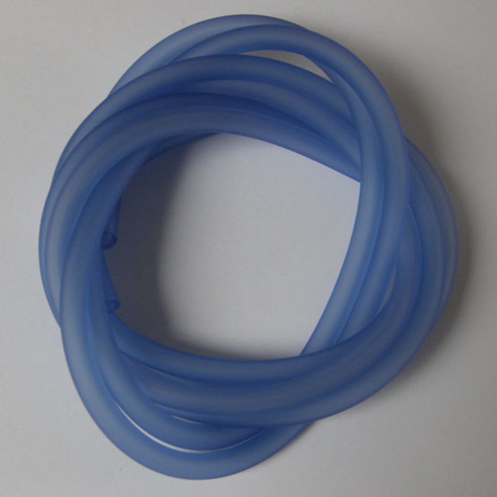 1 meter Pvc Hollow Cord 5 mm Blå Middels