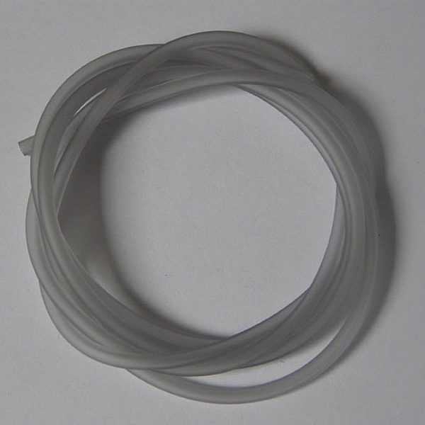 1 meter Pvc Hollow Cord 5 mm lys gr&aring;
