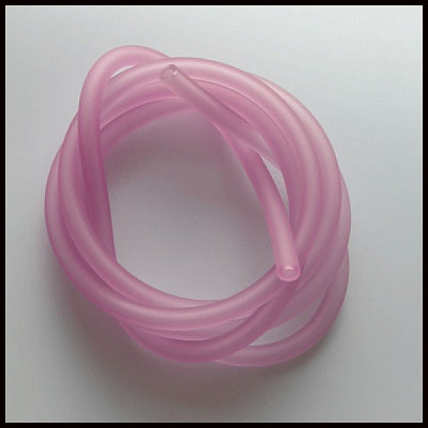 1 meter Pvc Hollow Cord 5 mm Violet Pink