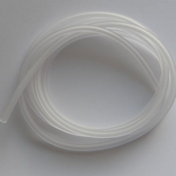 1 meter Pvc Hollow Cord 6,5 mm Hvit