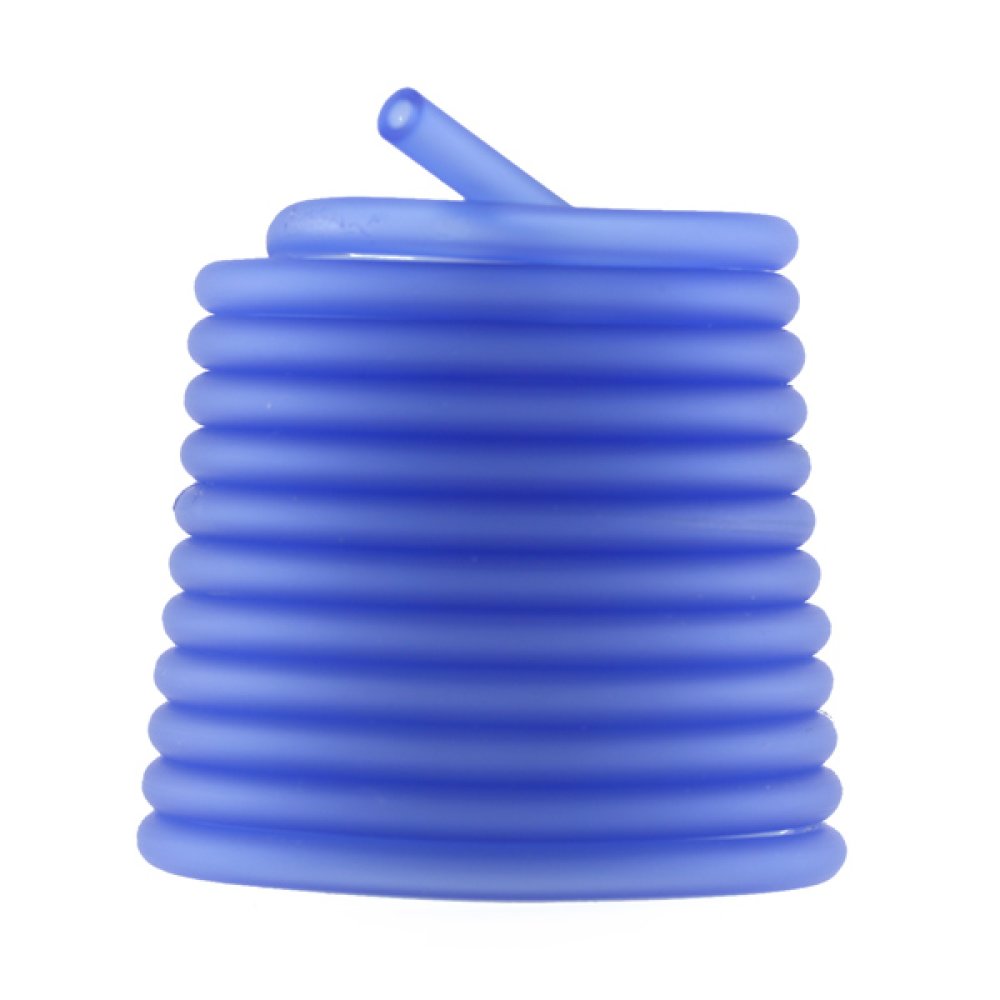 1 meter Pvc Hollow Cord 6,5 mm Blå Medium