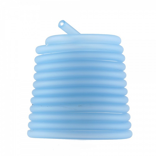 1 meter Pvc Hollow Cord 6,5 mm Aquamarine 1