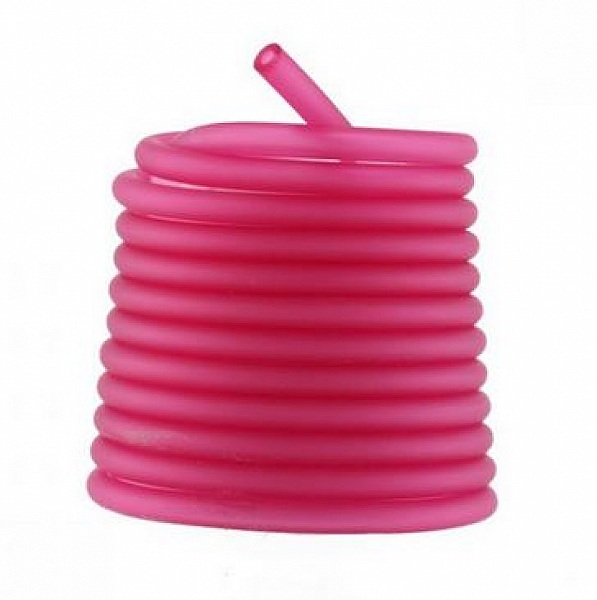 1 meter Pvc Hollow Cord 6,5 mm Fushia Medium