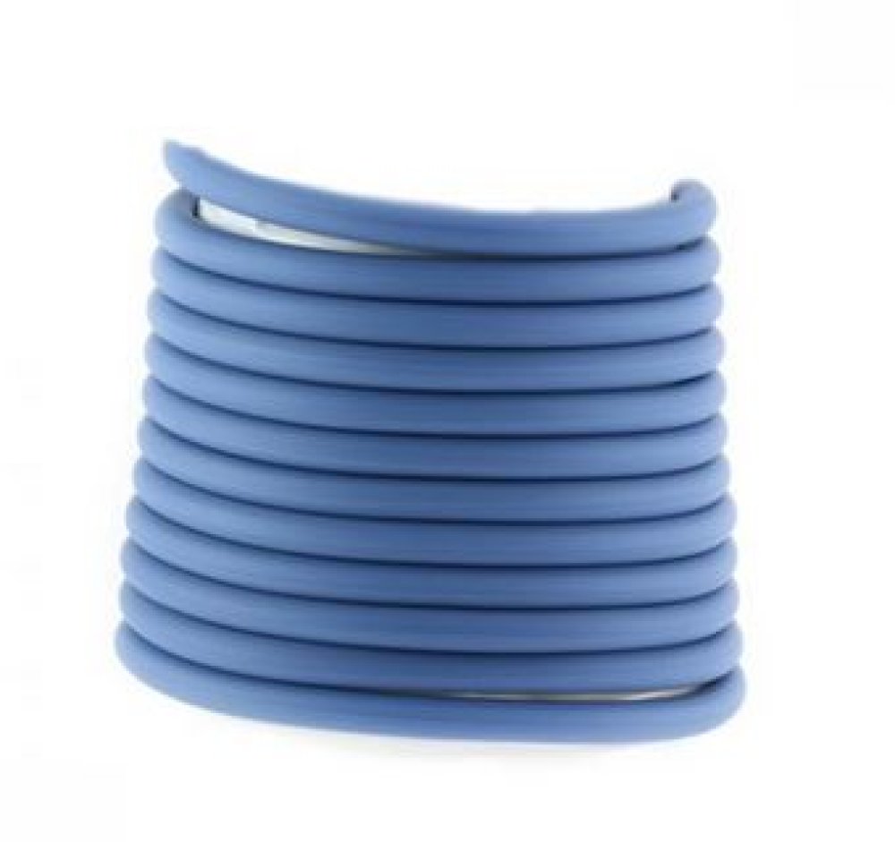 1 meter Pvc Hollow Cord 4 mm Navy Blue Pastell