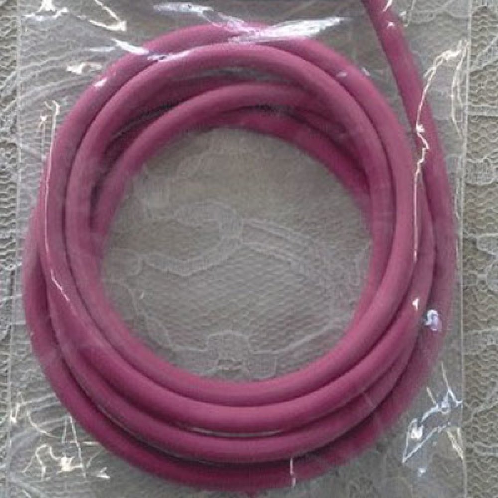 1 meter Pvc hul ledning 4 mm pastellrød