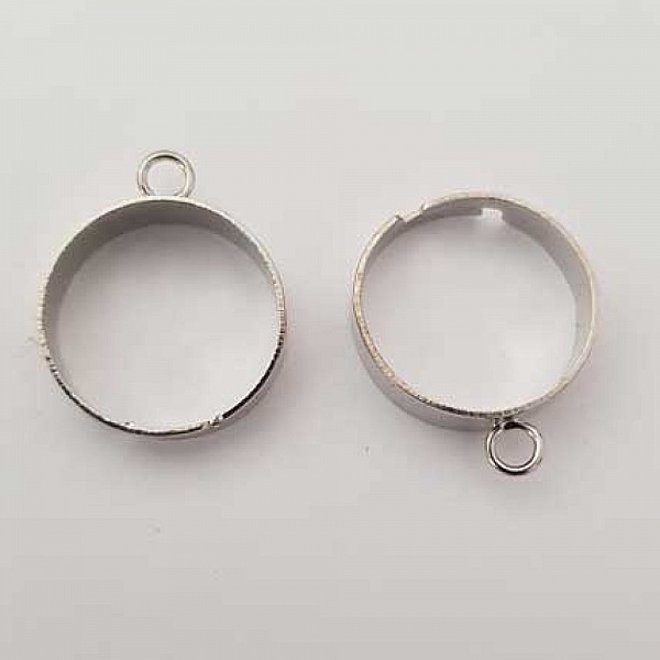 1 support bague r&eacute;glable 1 anneau Argent N&deg;01