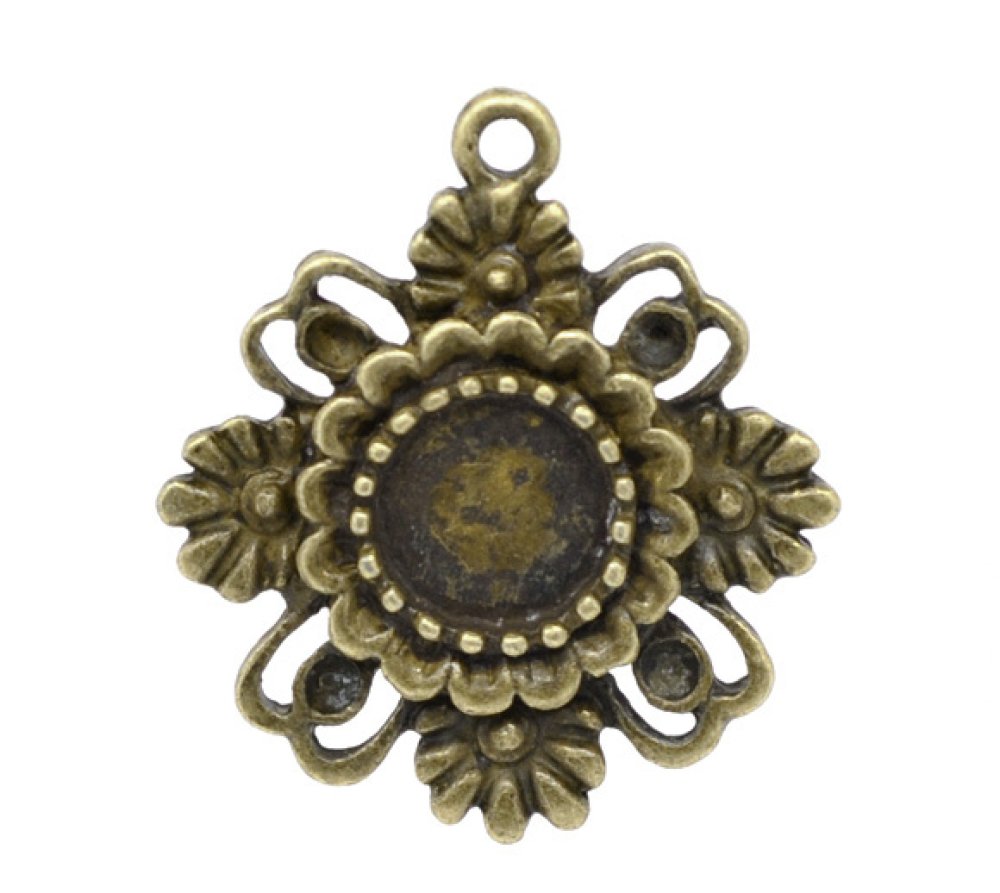 1 cabochonholder 08 mm N°06 Bronse